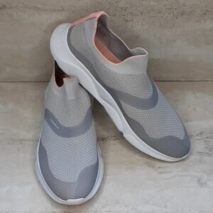 Ladies Cole Haan Zerøgrand Radiant Slip On Sneaker Gray & Peach Size 11B